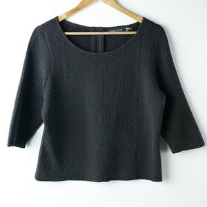 IVANKA TRUMP Snake Embossed Sweater Top L PETITE